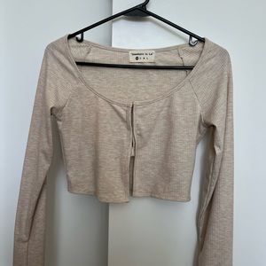 Somewhere in LA tan crop top